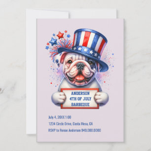 Invitación de fiesta patriótica linda
