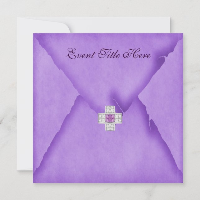 Invitación de fiesta personalizada con joyas (Anverso)