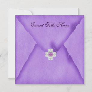 Invitación de fiesta personalizada con joyas