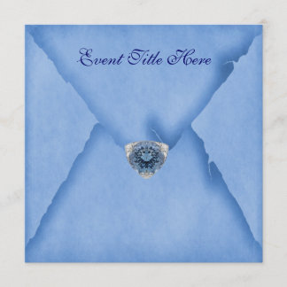 Invitación de fiesta personalizada con joyas