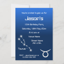 Invitación de fiesta personalizada de la galaxia d