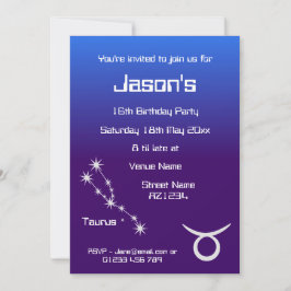 Invitación de fiesta personalizada de la galaxia d