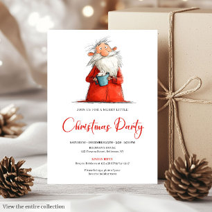 Invitación de fiesta personalizada de Papá Noel di