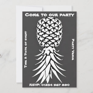 Invitación de fiesta personalizada de piña