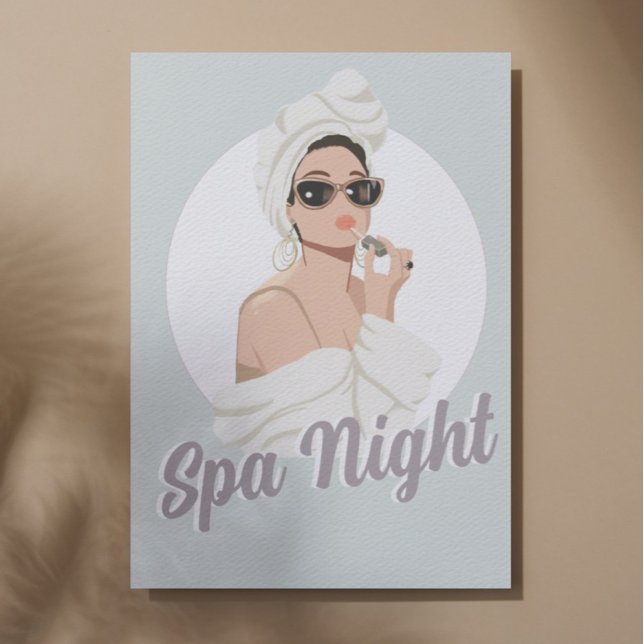 Invitación de fiesta personalizado - Día del Chica (Spa Day Girls Birthday Party Invitation Template)