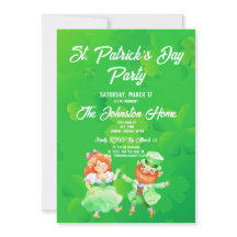 Invitación de fiesta por el Día de San Patricio