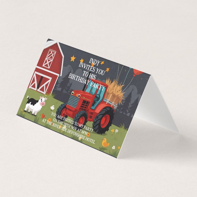 Invitación de fiesta que puedes personalizar a tu  (Anverso)