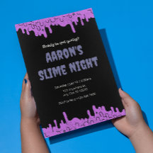 Invitación de fiesta resbaladiza de personalizable