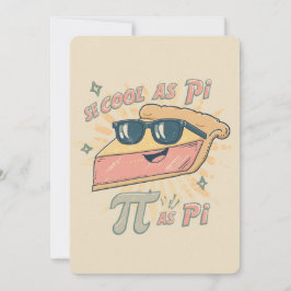 Invitación de fiesta Retro Cool como Pi