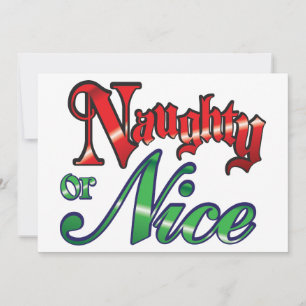 Invitación de fiesta Retro Navidad, travieso o bue