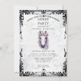 Invitación de Fiesta Rústica de Bourbon Derby