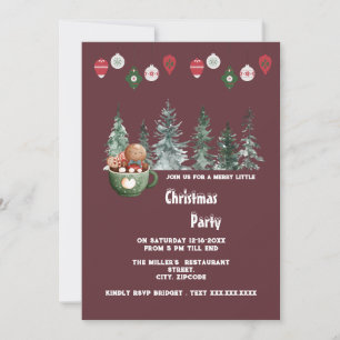 invitación de fiesta sagrada para navidades