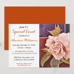 INVITACIÓN DE FIESTA SORPRENDENTE SOFISTICADO