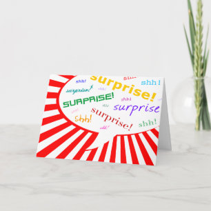invitación de fiesta sorpresa : burbuja del discur