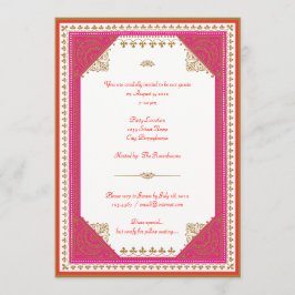 Invitación de fiesta temática marroquí