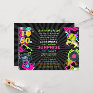 invitación de fiesta totalmente increíble de los 8