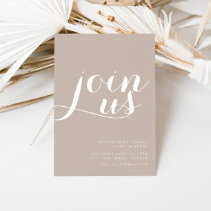 Invitación de fiesta Únete a nosotros en todas las