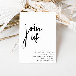 Invitación de fiesta Únete a nosotros en todas las