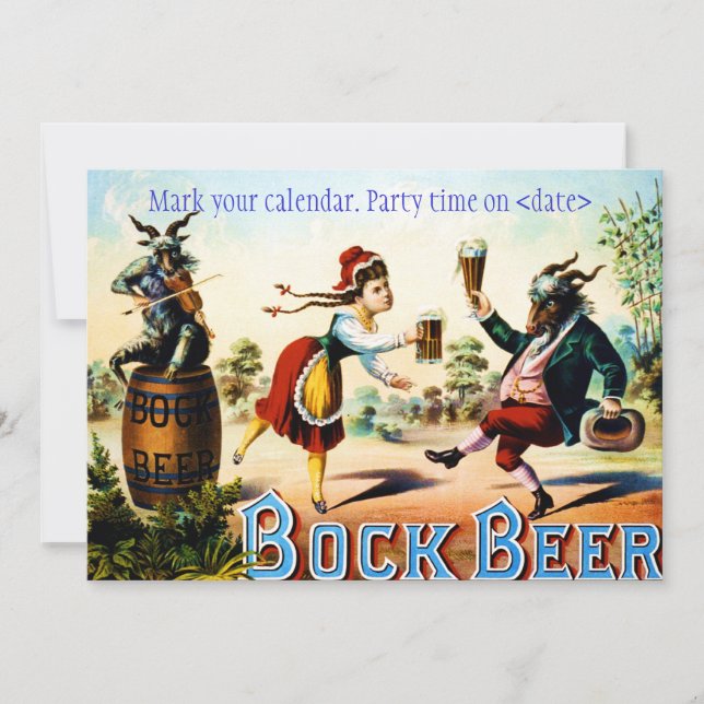 Invitación de Fiesta Vintage (Anverso)