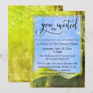 Invitación de fiesta y evento general de hoja de p