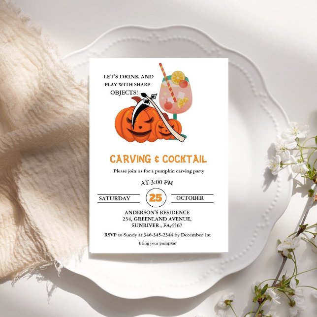 Invitación de Fiestas adultos de Halloween (Subido por el creador)