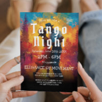Invitación De fiestas De Tango Y Bailarinas De Tan