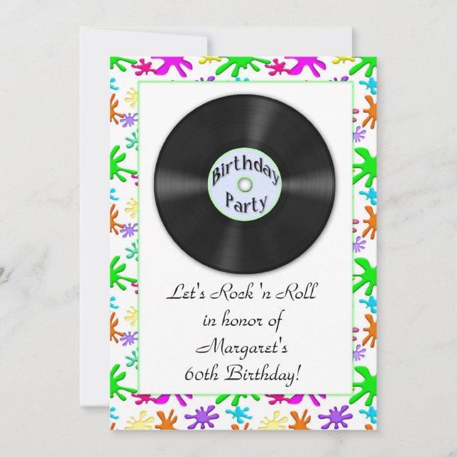 Invitación de FiftiesThemed (Anverso)