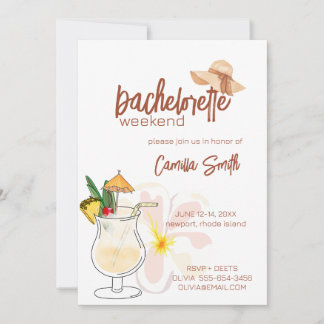 Invitación de fin de semana a Beach Bachelorette P