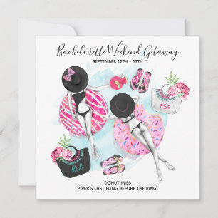 Invitación de fin de semana de despedida de solter