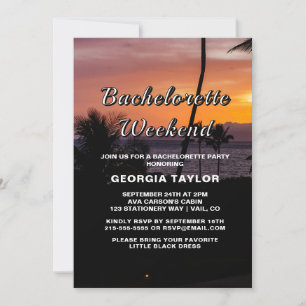Invitación de fin de semana de despedida de solter