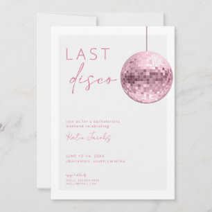 Invitación de fin de semana de despedida de solter