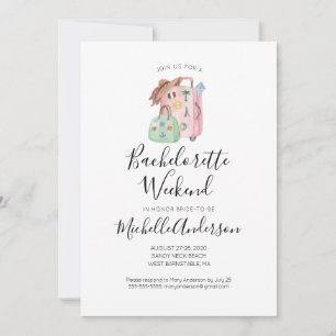 Invitación de fin de semana de despedida de solter