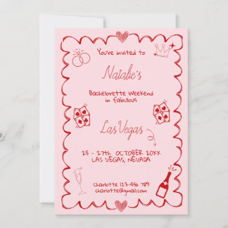 Invitación de fin de semana de despedida de solter