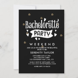 Invitación de fin de semana de despedida de solter