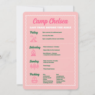 Invitación de fin de semana de fiesta de Bachelore