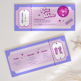 Invitación de fin de semana de la última discoteca