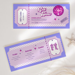 Invitación de fin de semana de la última discoteca