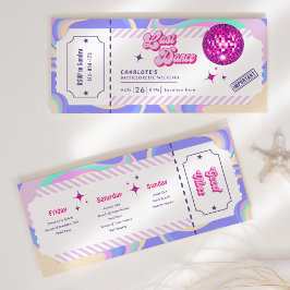 Invitación de fin de semana de la última discoteca