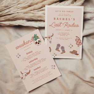 Invitación de fin de semana de soltera Desert Cowg
