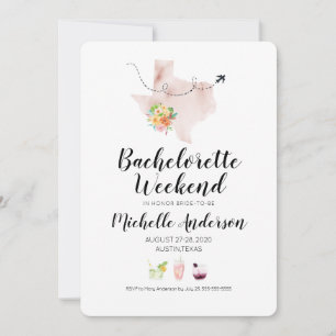 Invitación de fin de semana de soltera en Austin T