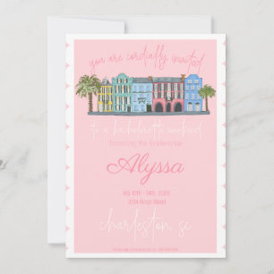 Invitación de fin de semana de soltera en Charlest