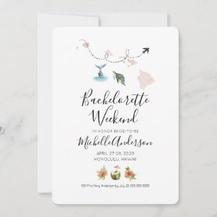 Invitación de fin de semana de soltera en Honolulu