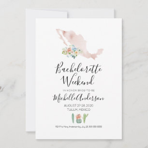 Invitación de fin de semana de soltera en México