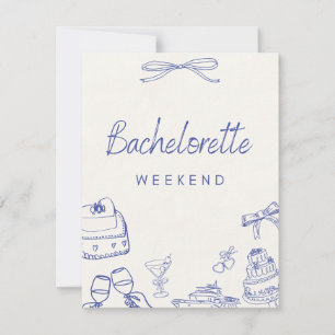 invitación de fin de semana para la despedida de s