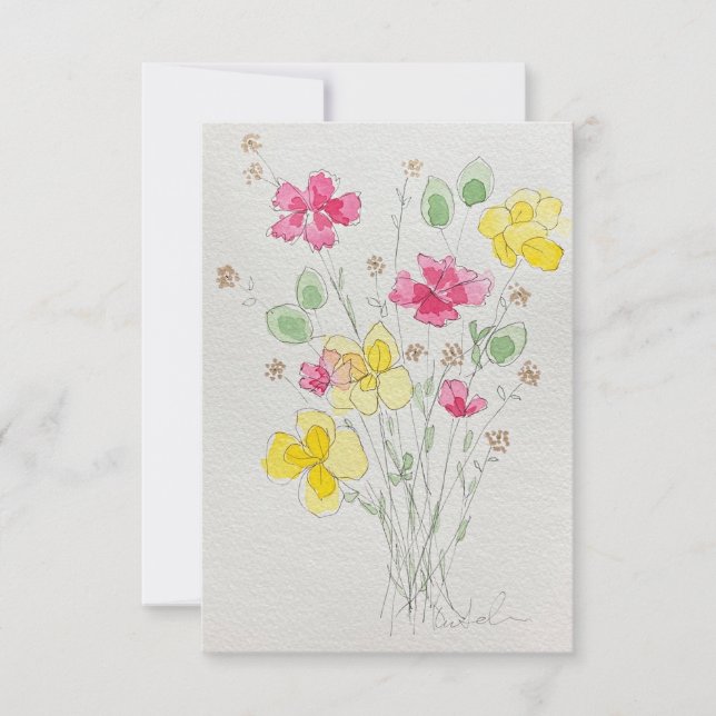 invitación de flor (Anverso)