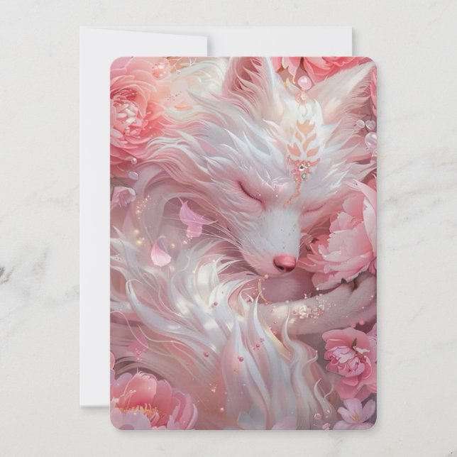Invitación de Flor de Cerezo Rosa – Árbol Sakura (Anverso)