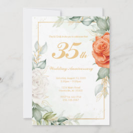 Invitación de Flor de Script Elegante