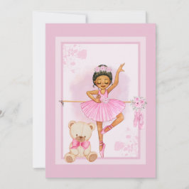 Invitación de flora de bailarina