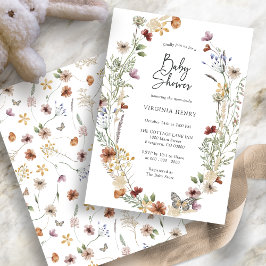Invitación de Floral Boho Baby Shower
