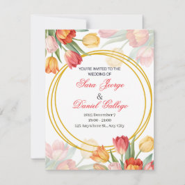 invitación de flores de boda